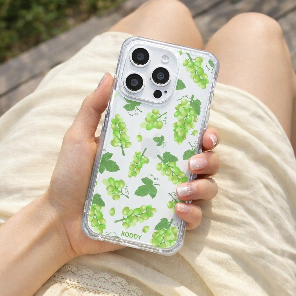 Small Green Grapes Phone Case - KODDY aesthetic iphone case UK