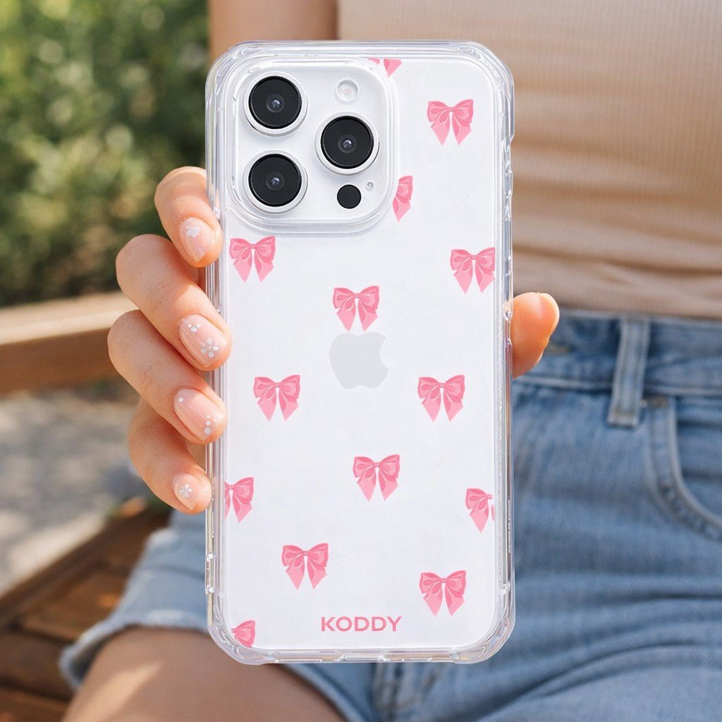 Small Pink Ribbon Phone Case-KODDY aesthetic iphone case UK