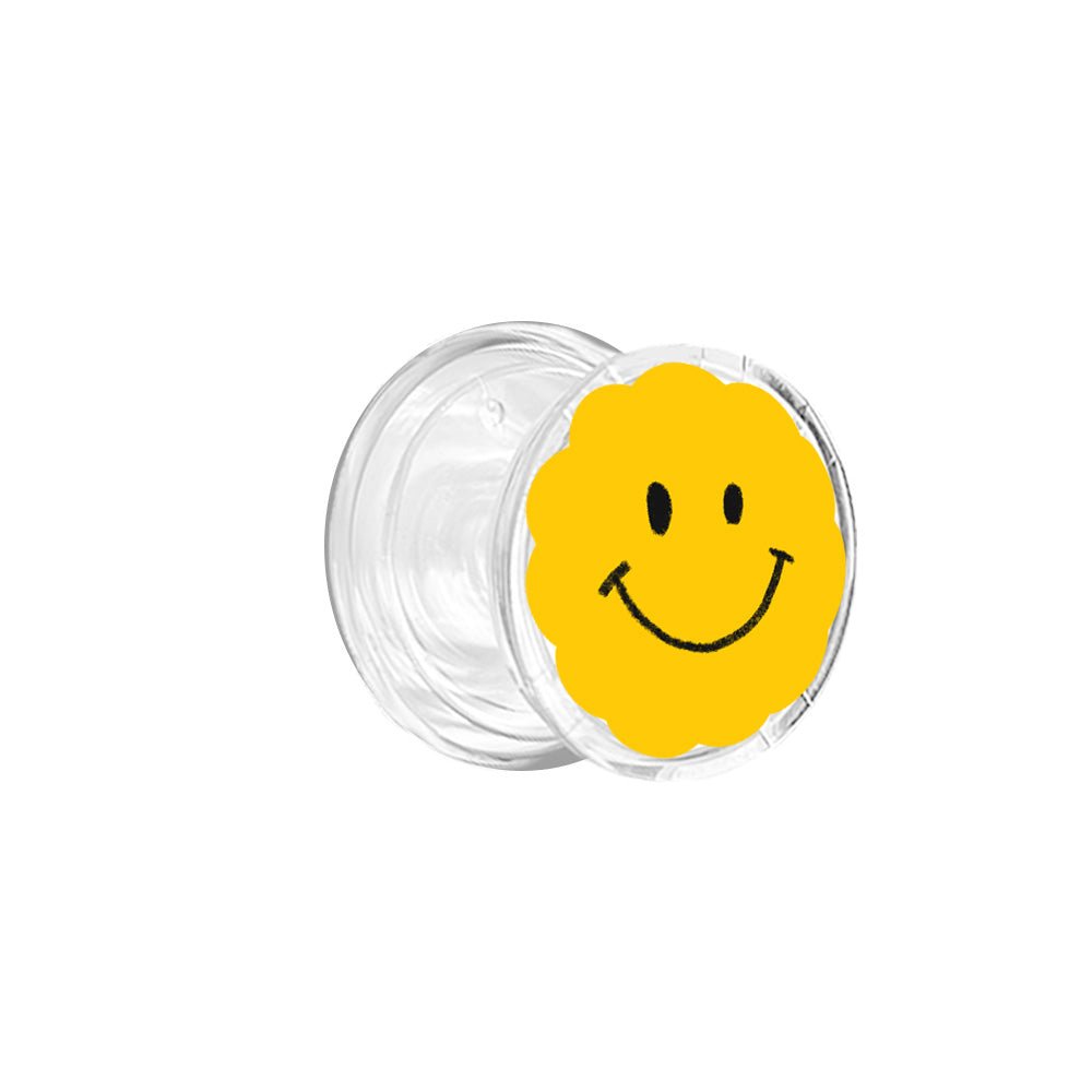 Cute & Trendy Yellow Smile Phone Grip-KODDY