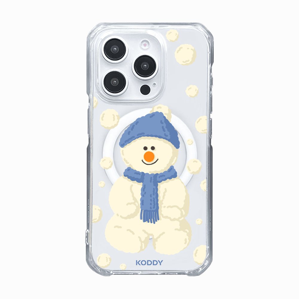 Snowman in Blue Phone Case