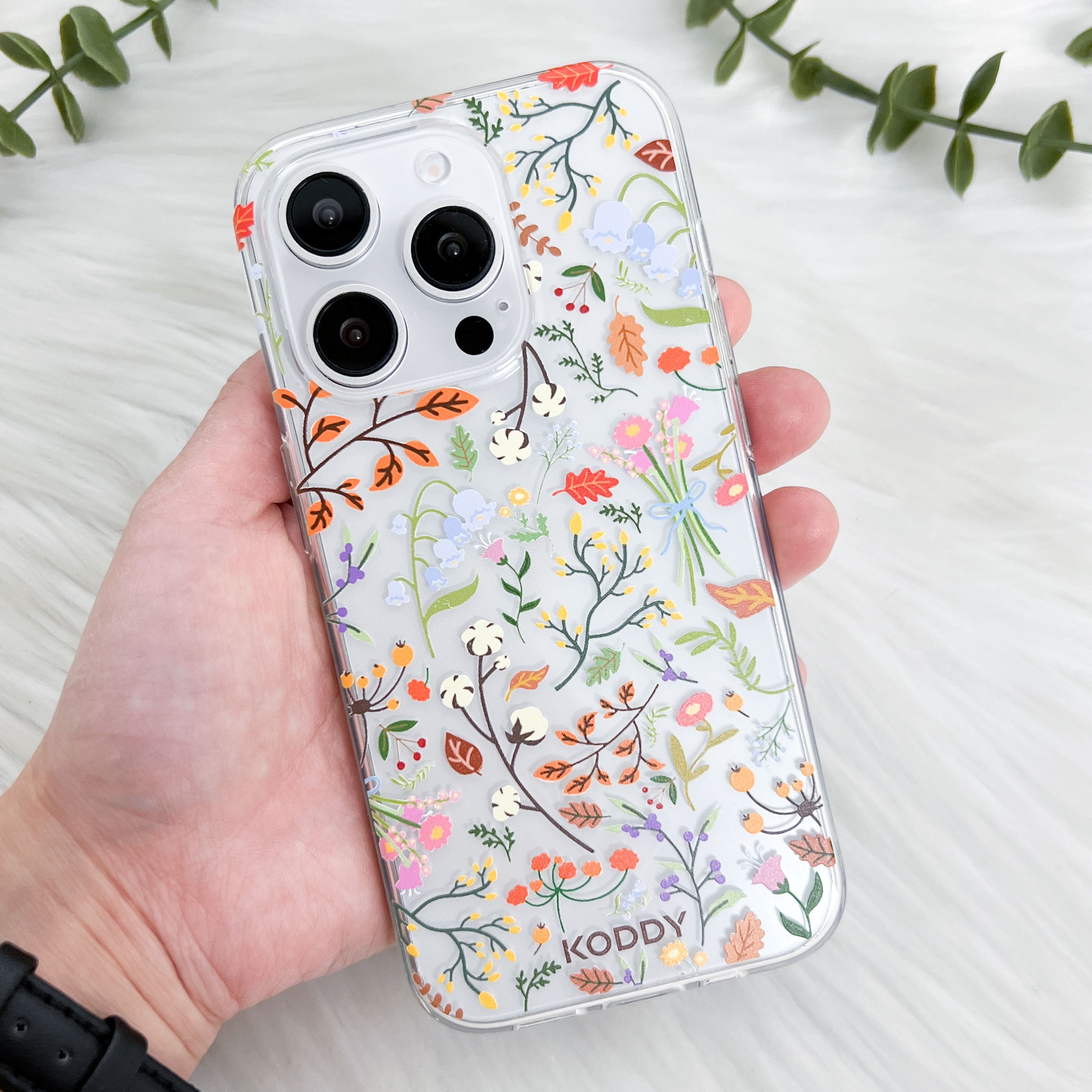 Stylish Autumn Flowers Phone Case-KODDY
