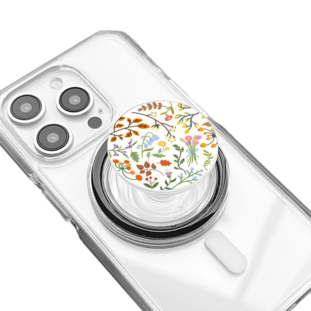 Stylish Autumn Flowers Phone Grip - KODDY