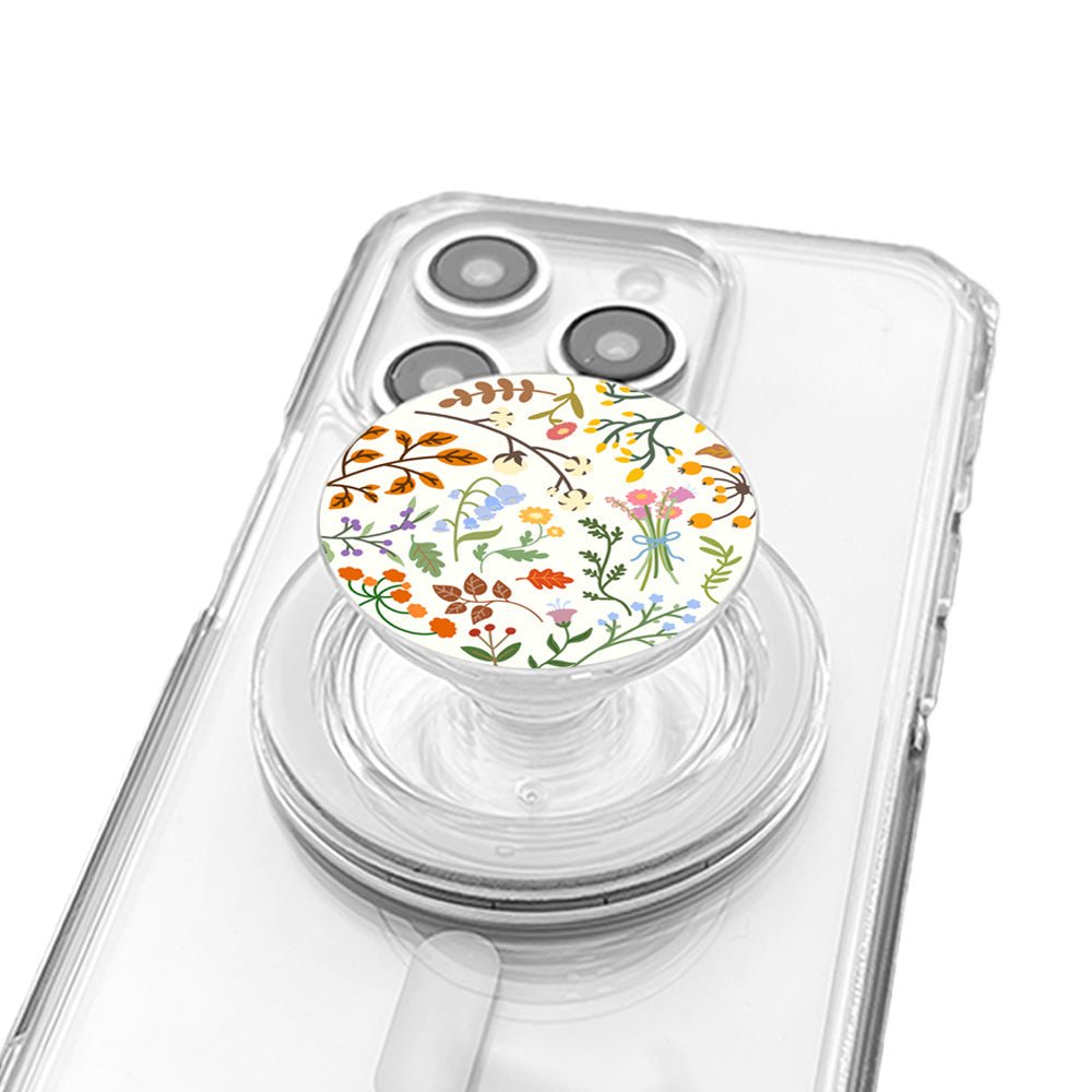 Stylish Autumn Flowers Phone Grip - KODDY
