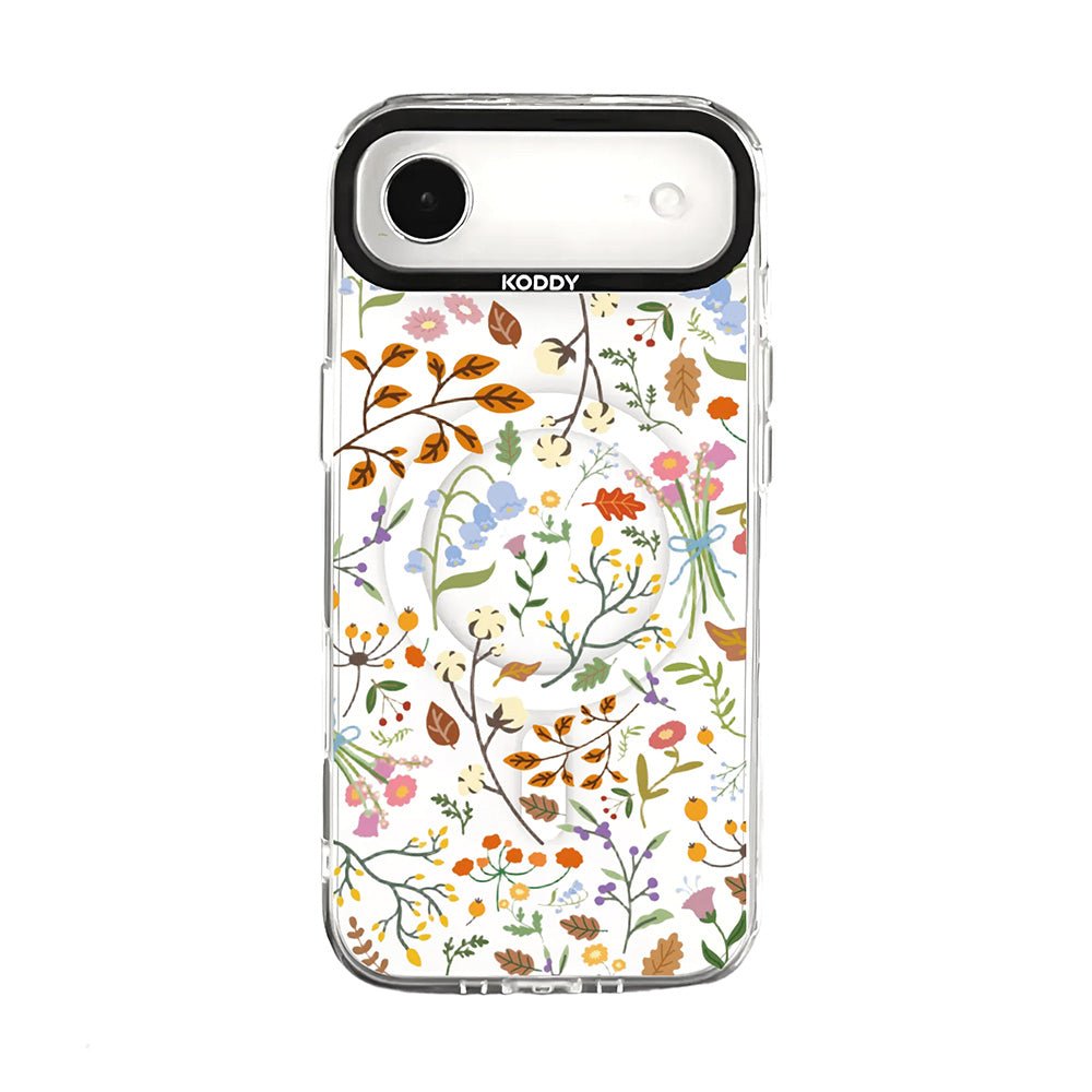 Stylish Autumn Flowers Protective iPhone Case - KODDY