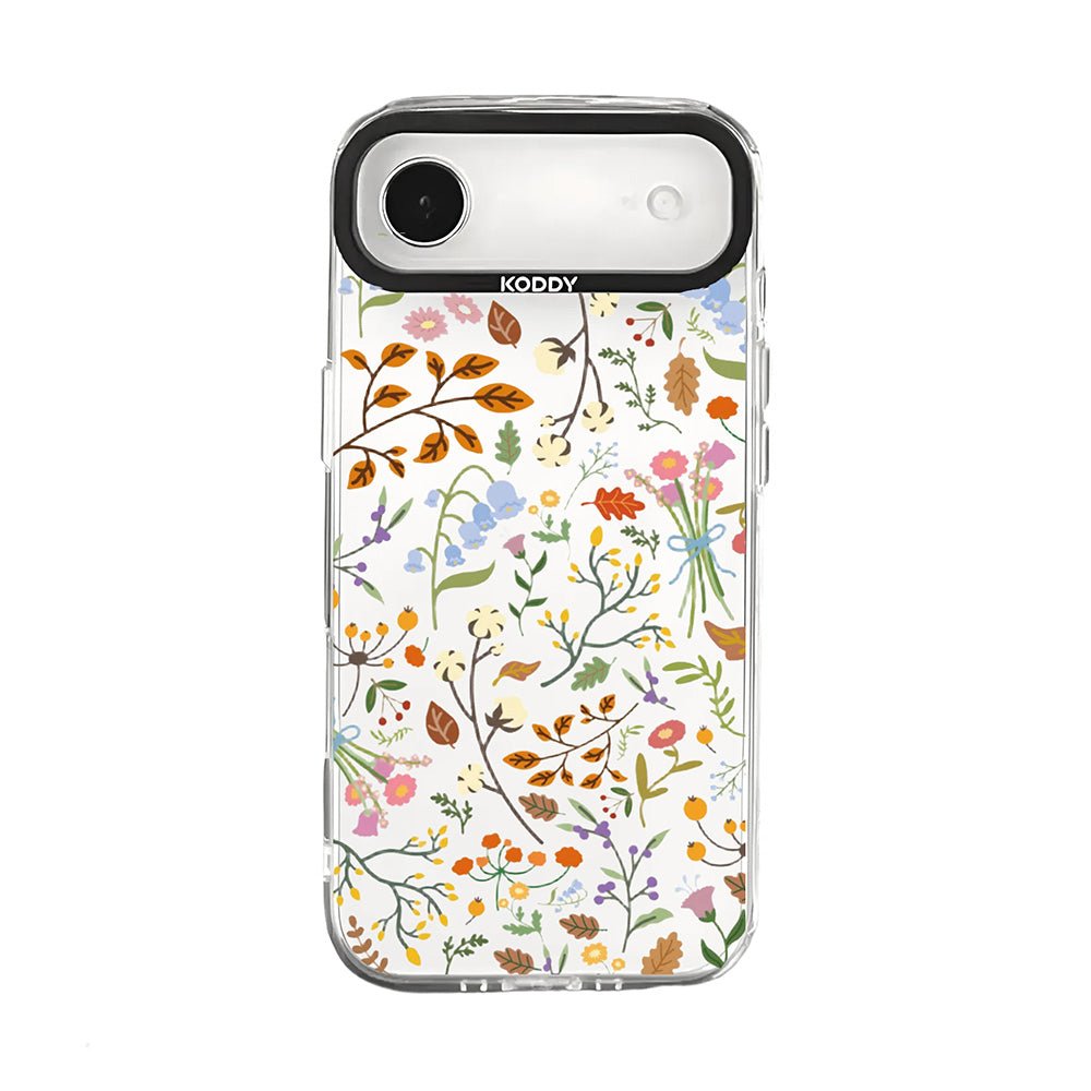 Stylish Autumn Flowers Protective iPhone Case - KODDY