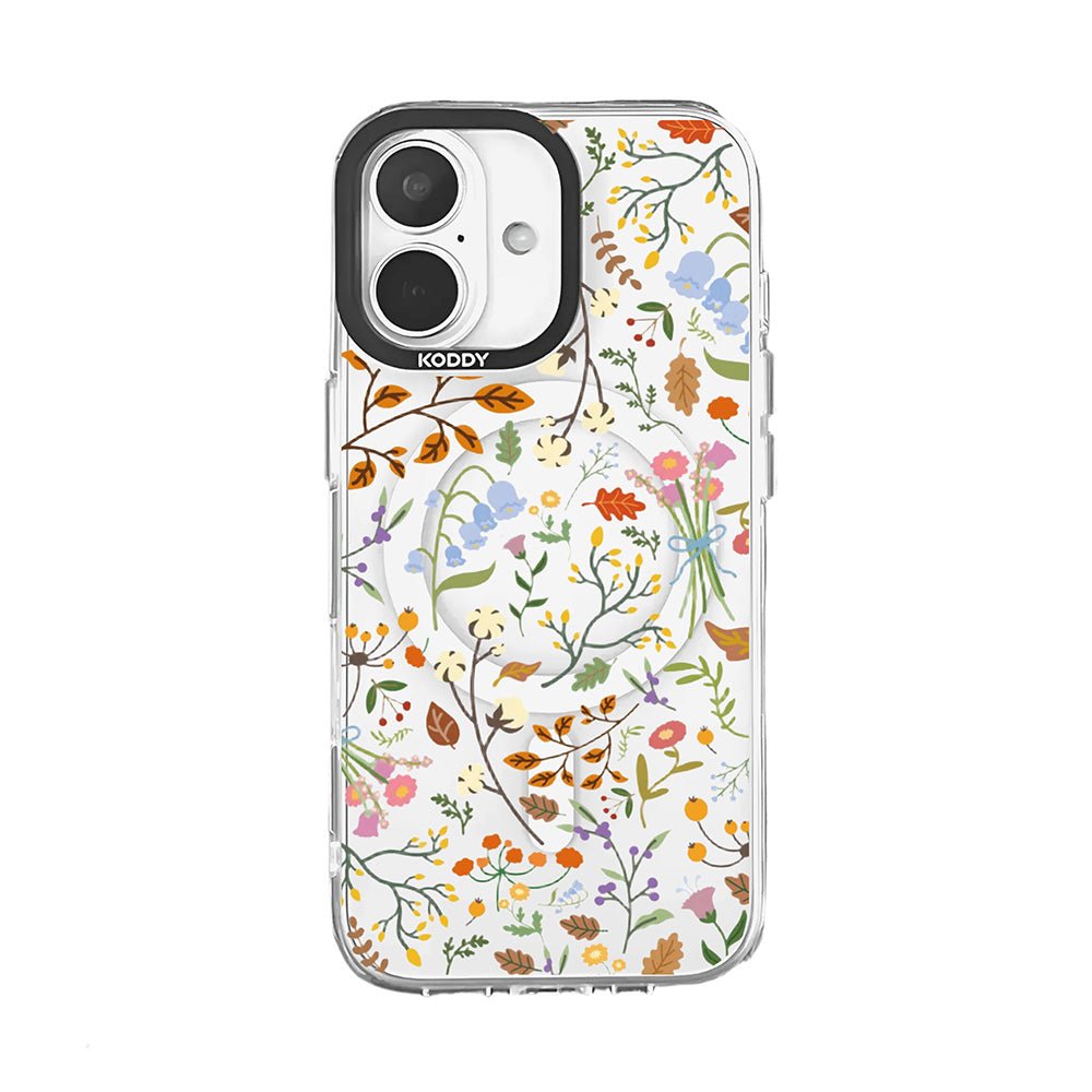Stylish Autumn Flowers Protective iPhone Case - KODDY