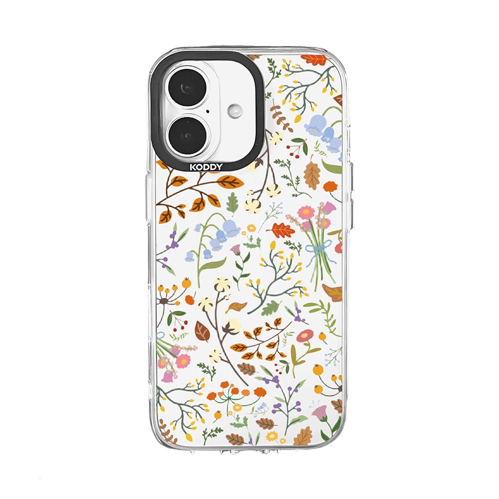 Stylish Autumn Flowers Protective iPhone Case - KODDY