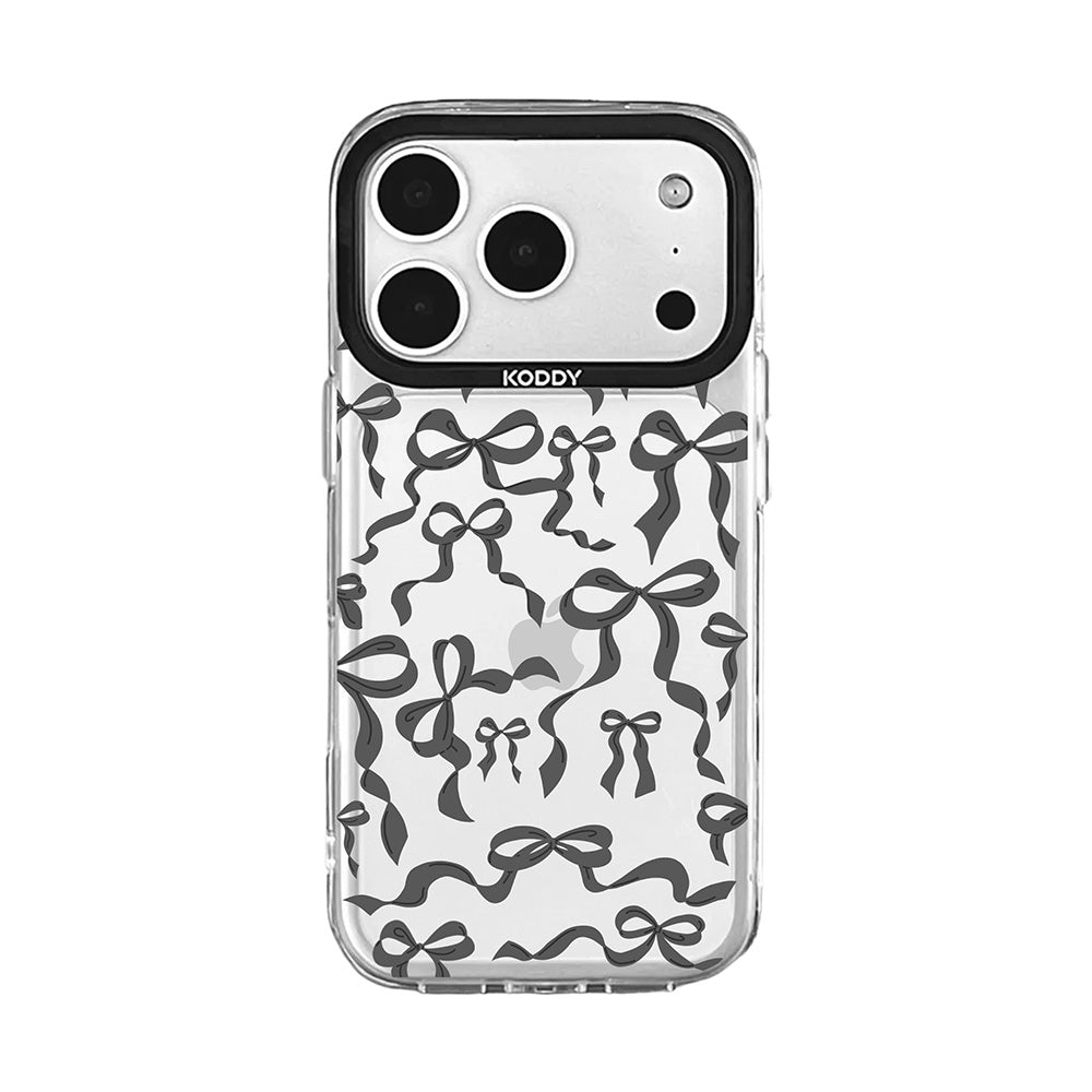 Stylish Black Ribbon Bows iPhone Case