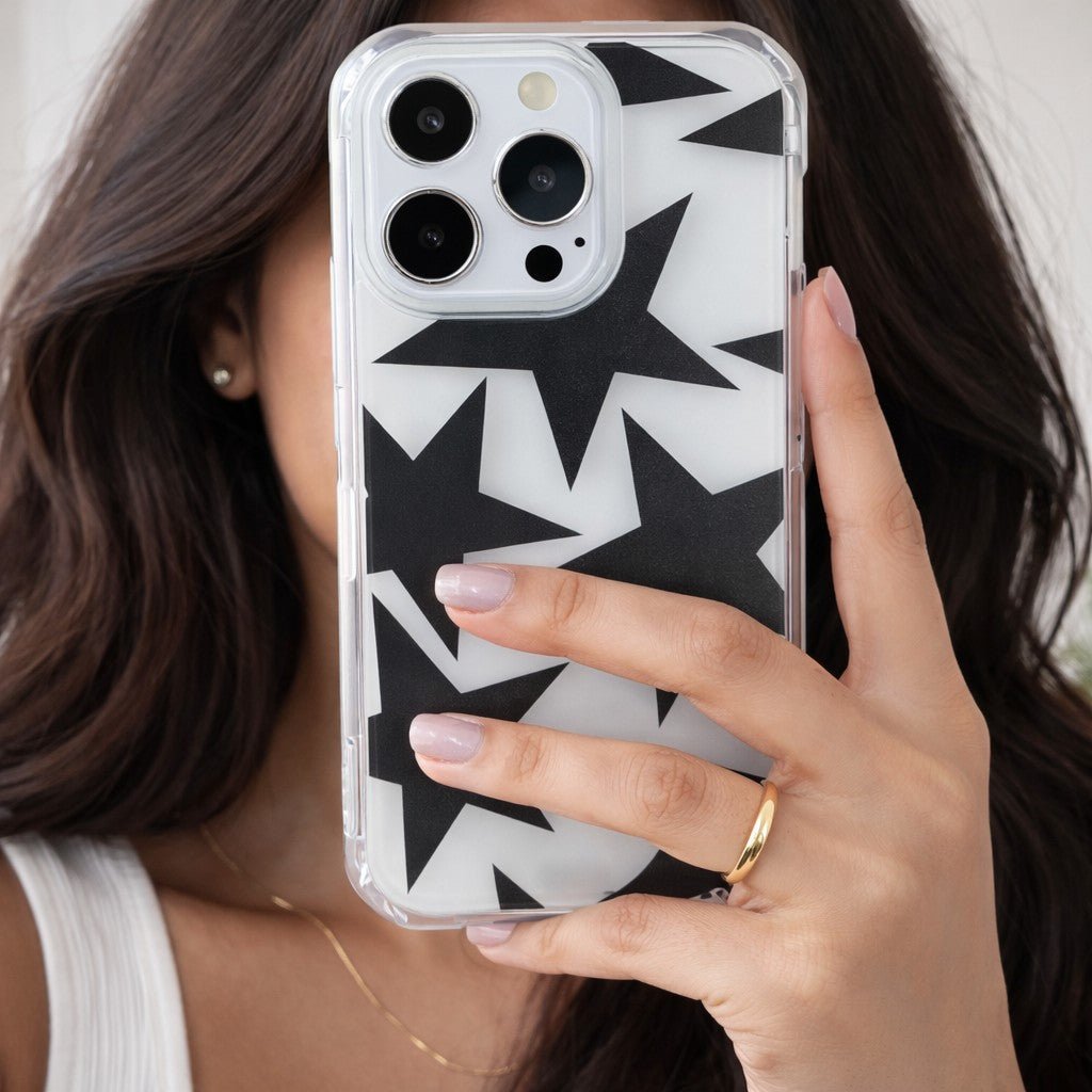 Stylish Black Superstars Phone Case - KODDY