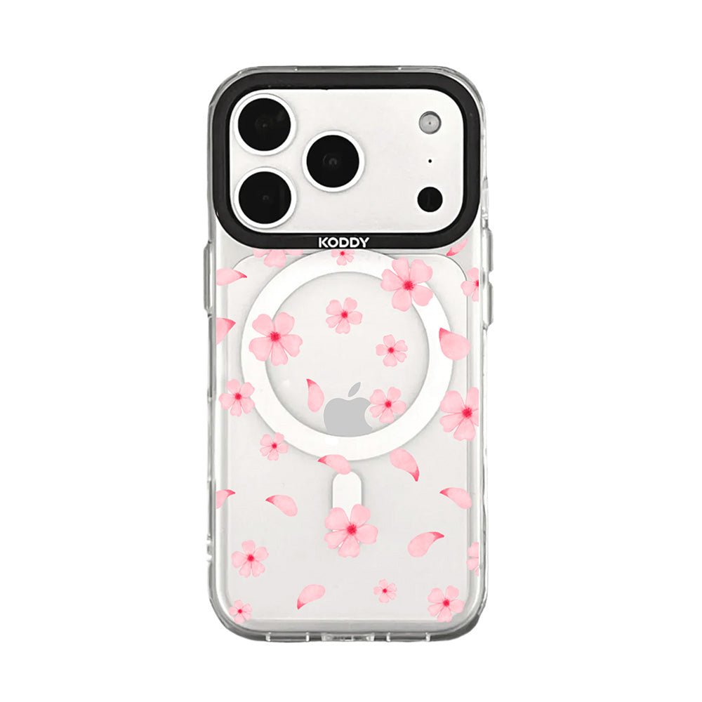 Pink Bubble Pattern Hearts iPhone Case - KODDY