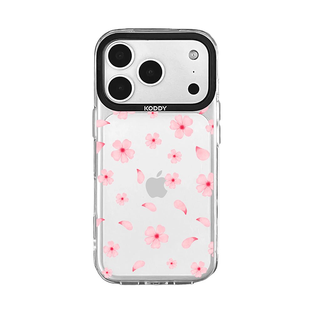 Pink Bubble Pattern Hearts iPhone Case - KODDY