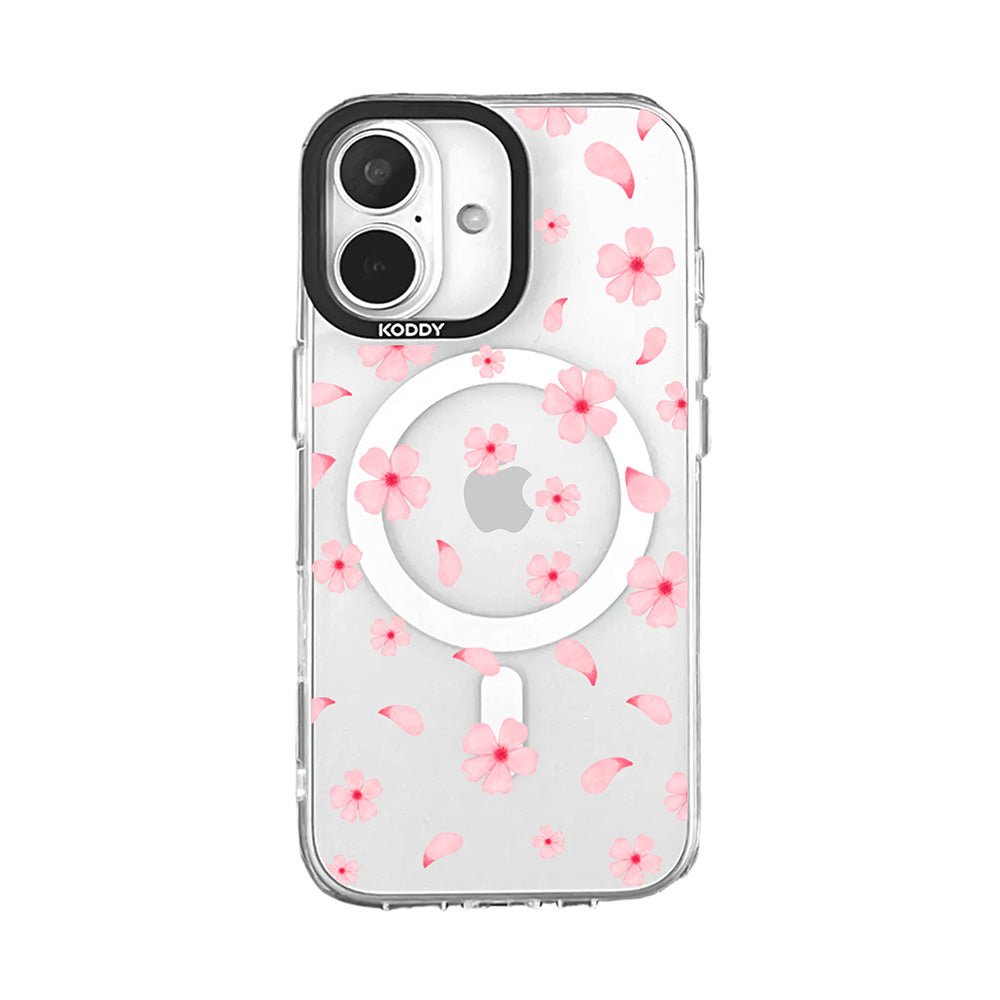Pink Bubble Pattern Hearts iPhone Case - KODDY