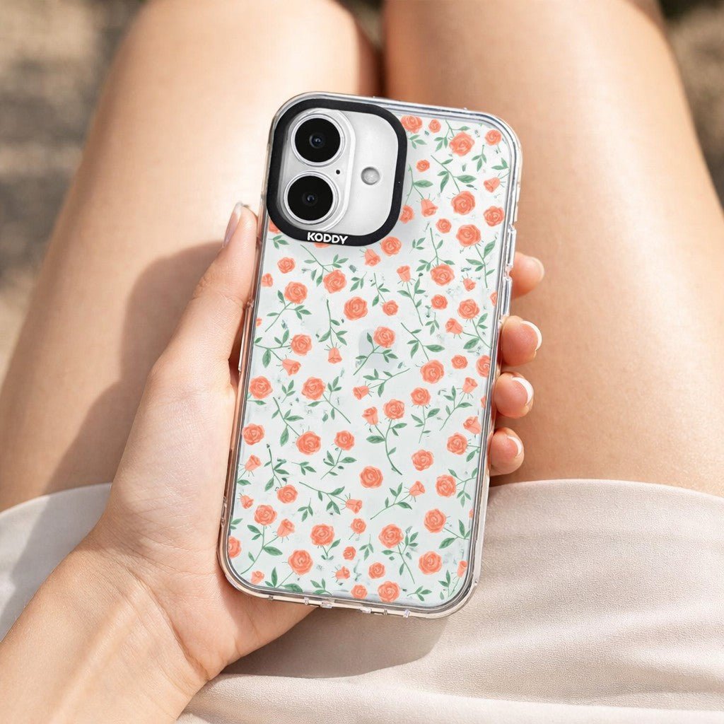 Stylish Coral Roses iPhone Case - KODDY aesthetic iphone case UK