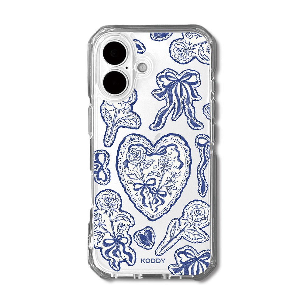 Stylish Indigo Lace Phone Case - KODDY