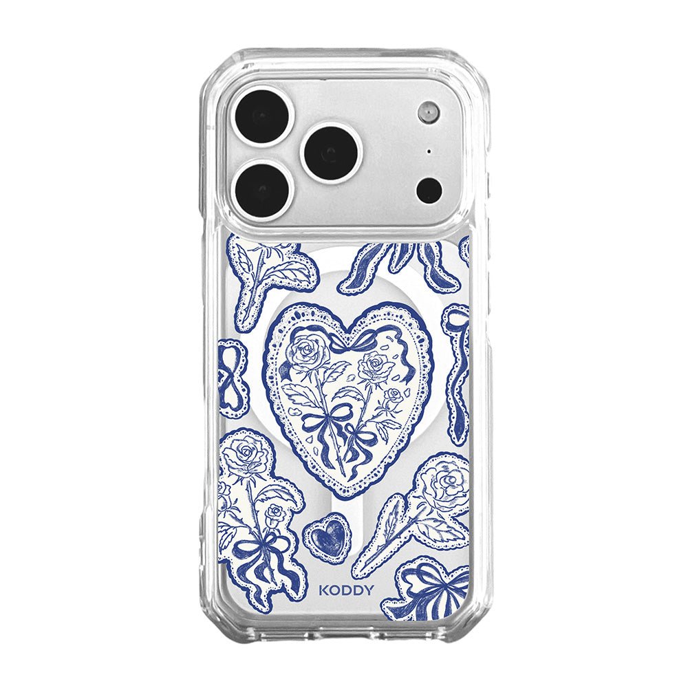Stylish Indigo Lace Phone Case - KODDY