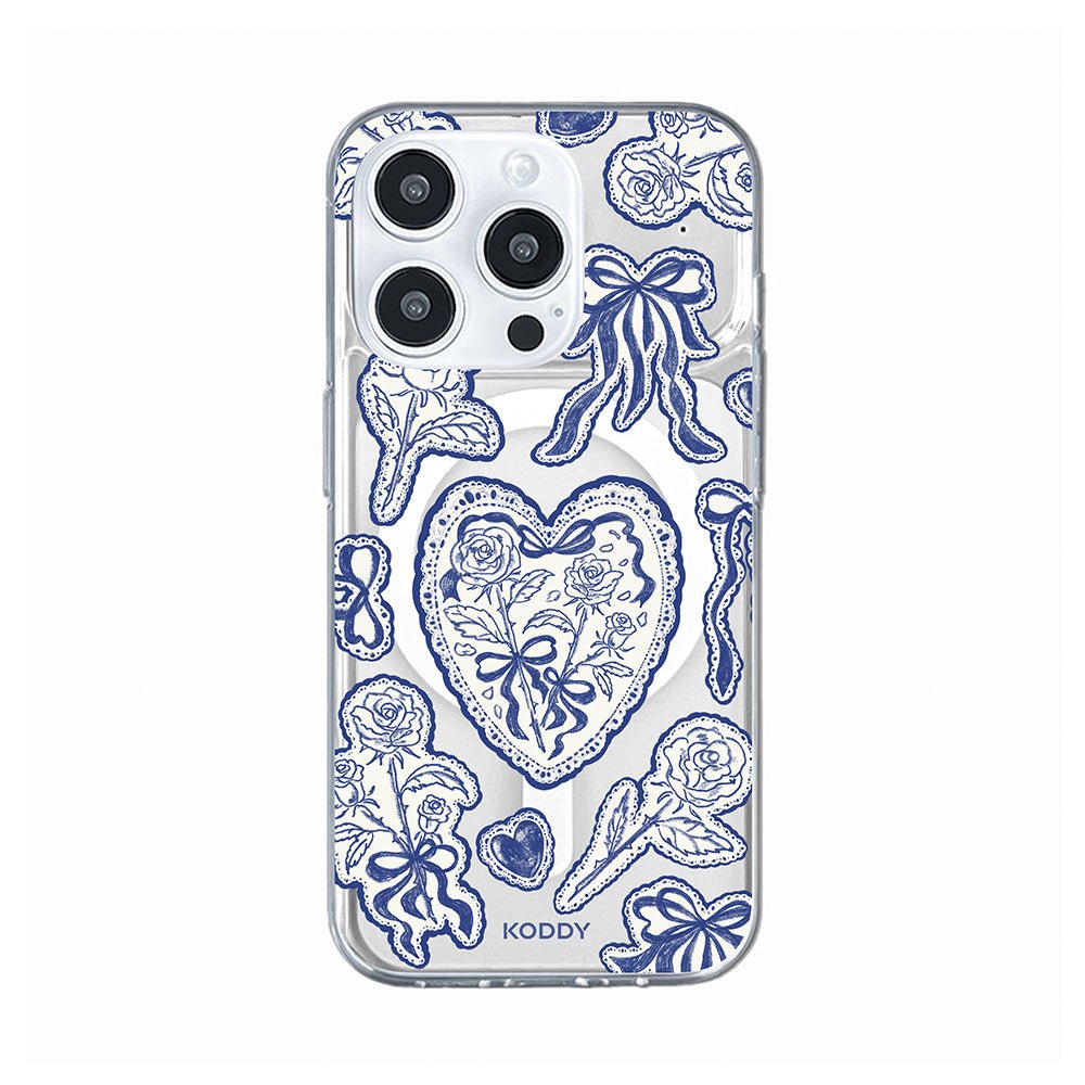 Stylish Indigo Lace Phone Case - KODDY