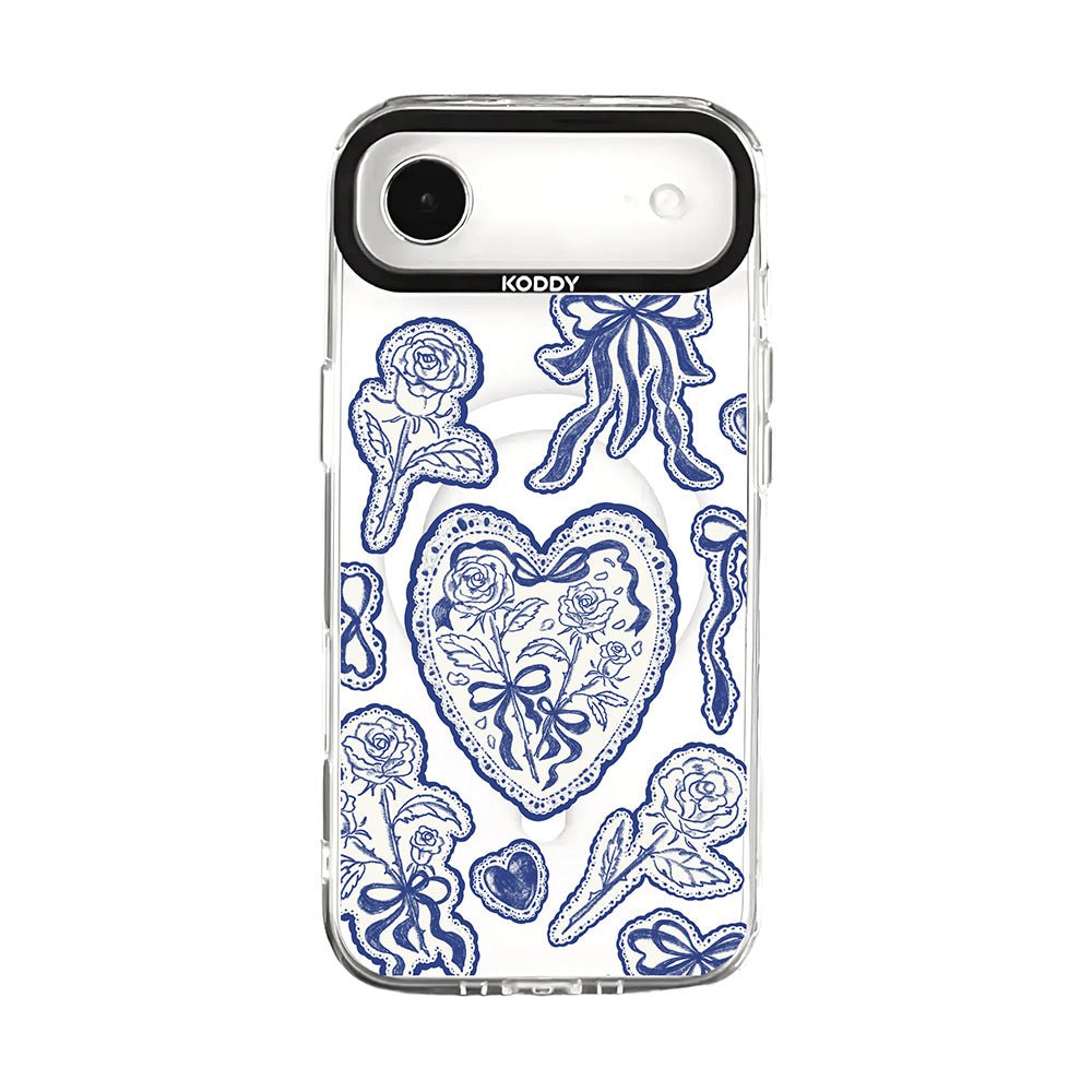 Stylish Indigo Lace Protective iPhone Case - KODDY