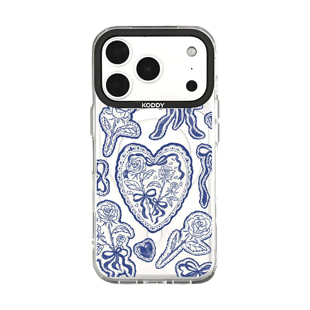 Stylish Indigo Lace Protective iPhone Case - KODDY