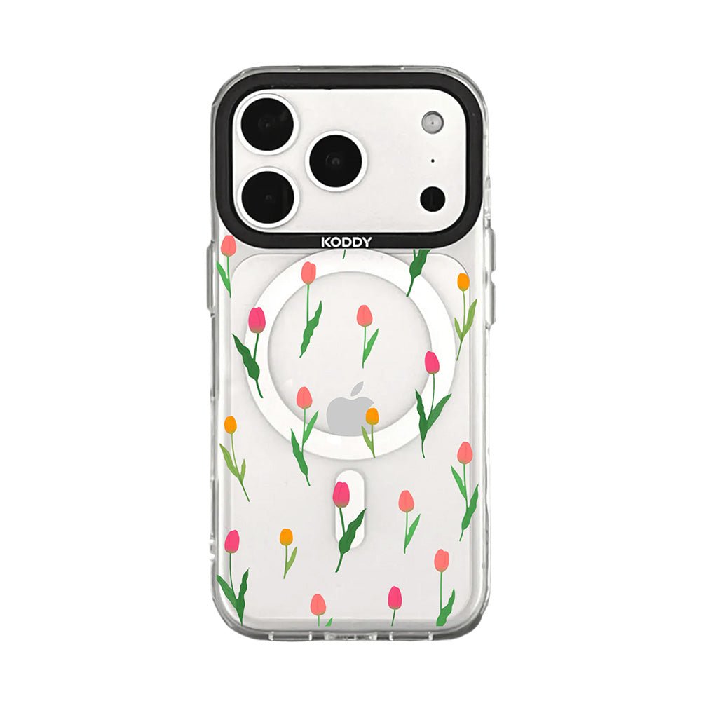 Stylish Mini Tulip Clear iPhone Case
