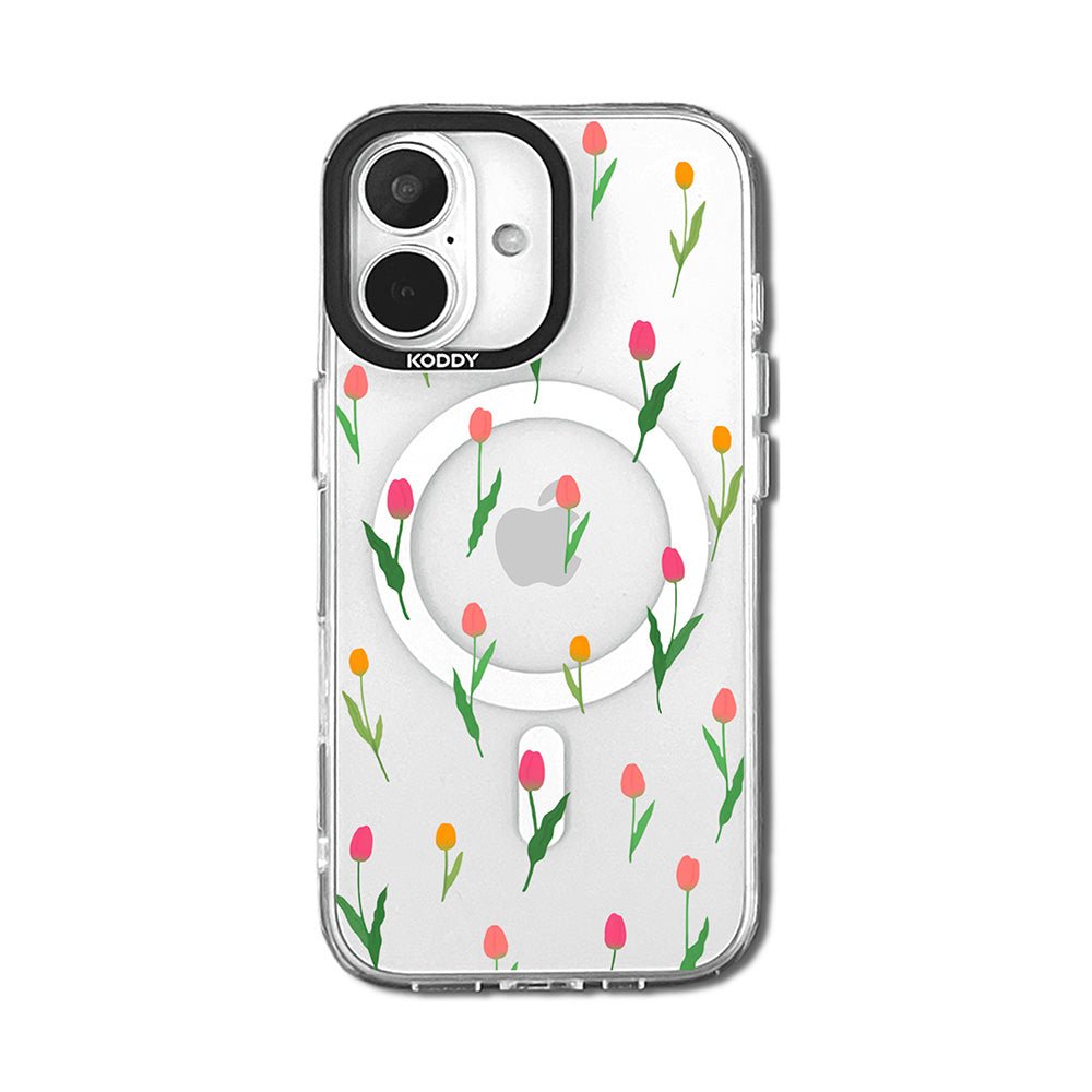 Stylish Mini Tulip Clear iPhone Case