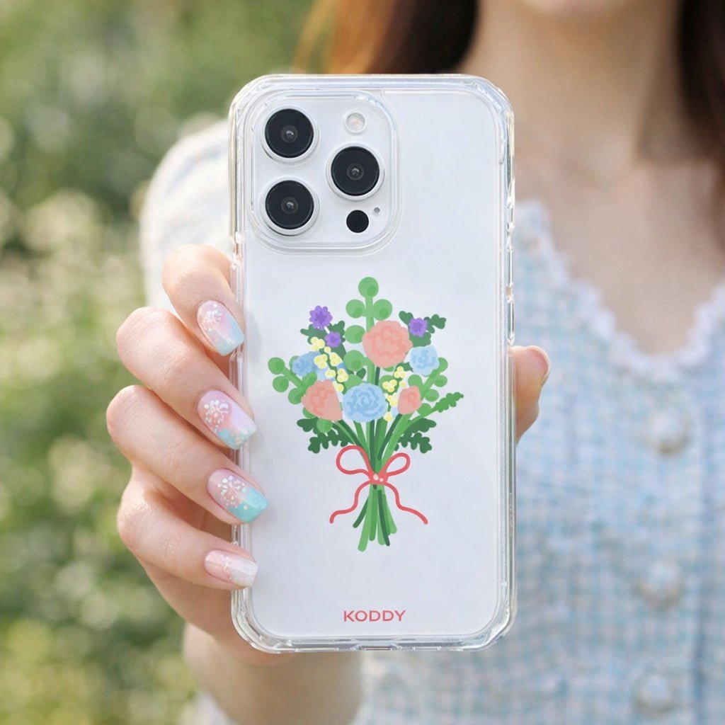 Stylish Peony Bouquet Phone Case - KODDY aesthetic iphone case UK