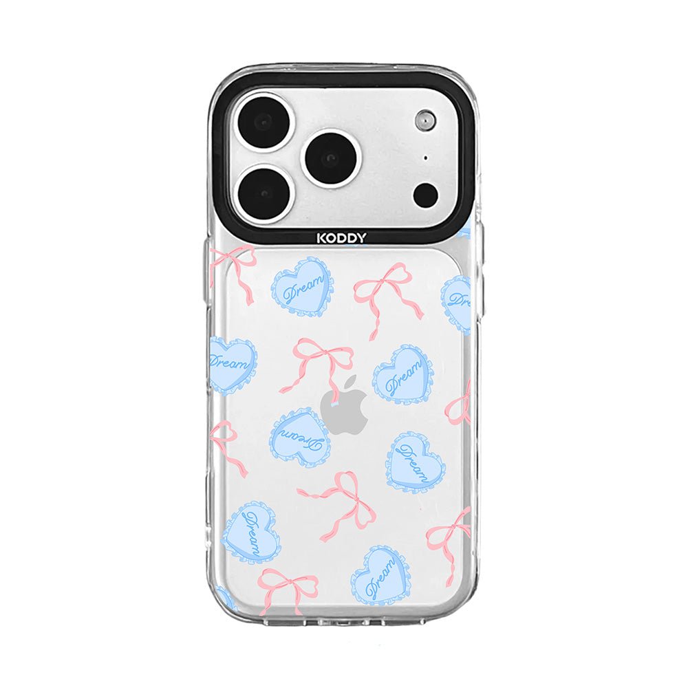Sweet Dream Heart Cushion and Ribbon iPhone Case