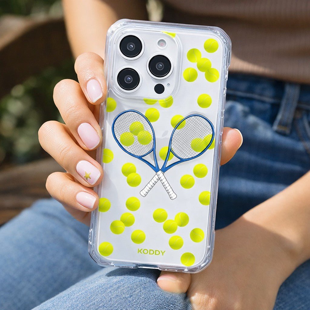 Tennis Racquets and Balls Phone Case - KODDY aesthetic iphone case UK