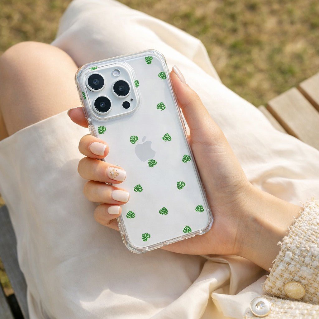 Tiny Monstera Leaves Phone Case - KODDY aesthetic iphone case UK