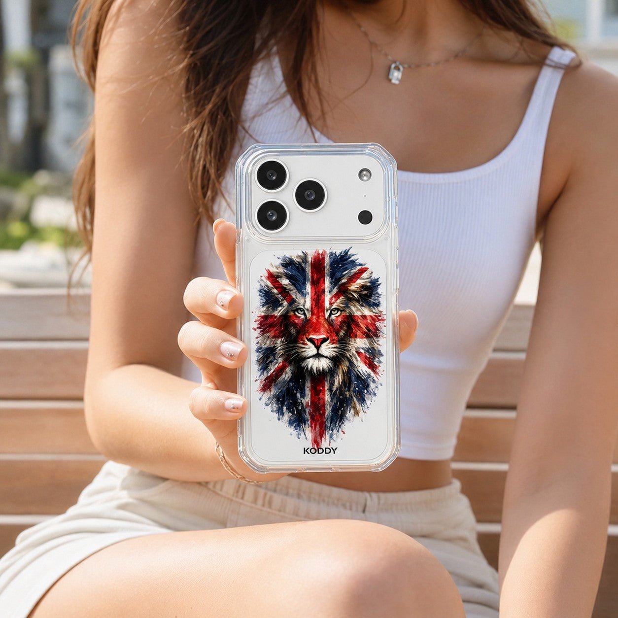 Union Jack Lion UK Phone Case-KODDY aesthetic iphone case UK