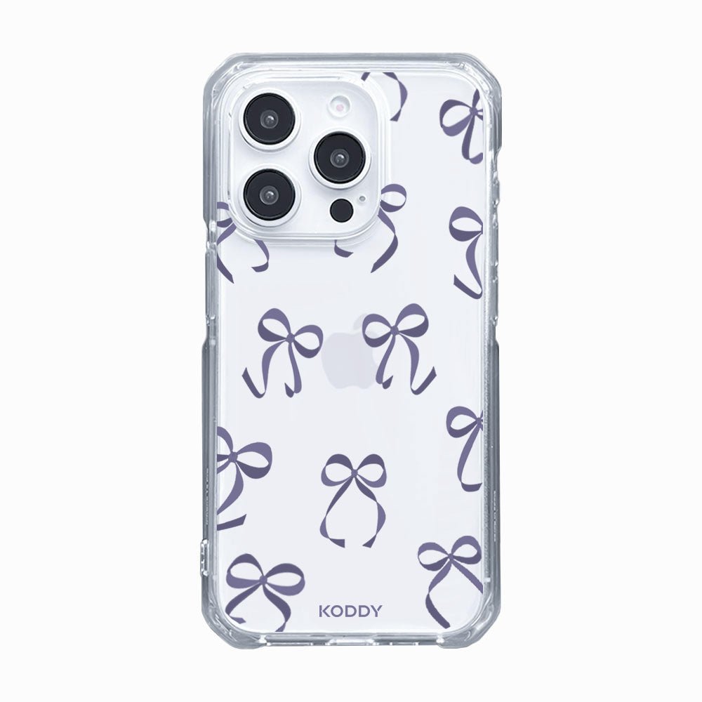 Violet Ribbon Bows Phone Case-KODDY aesthetic iphone case UK