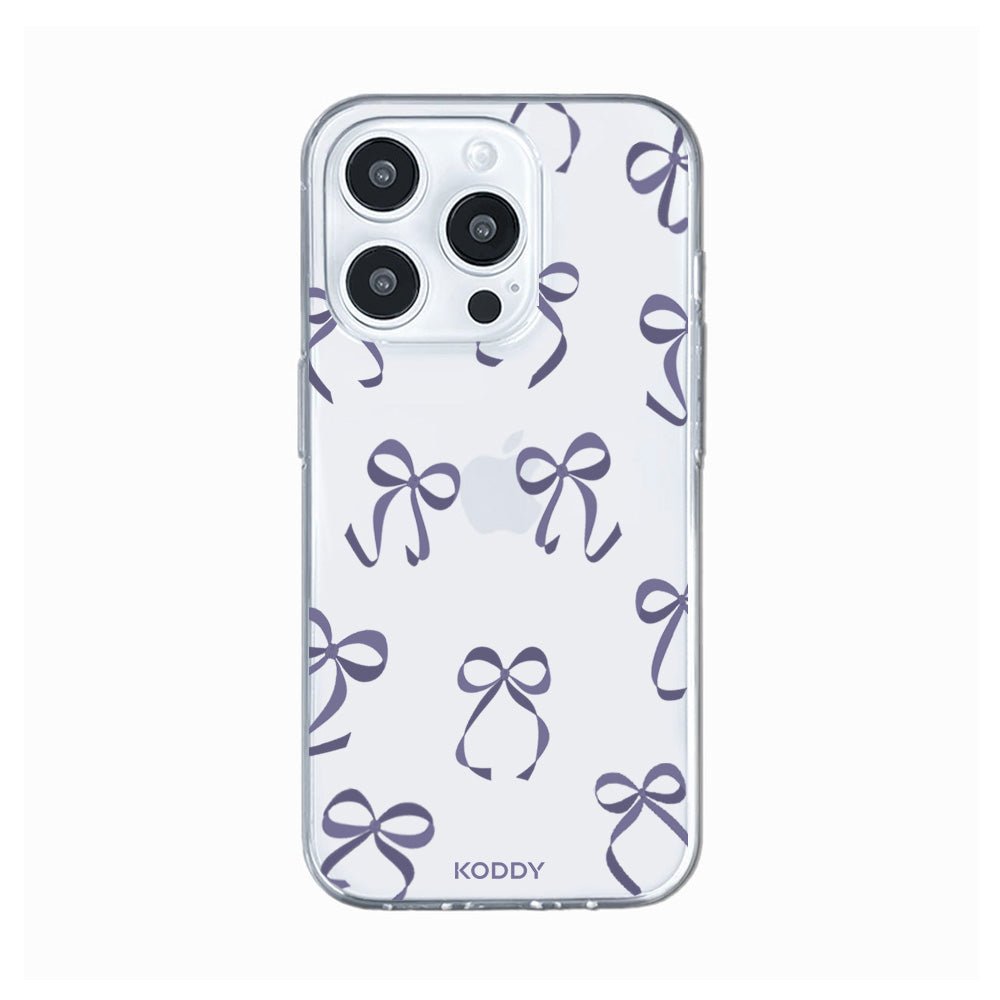 Violet Ribbon Bows Phone Case-KODDY aesthetic iphone case UK