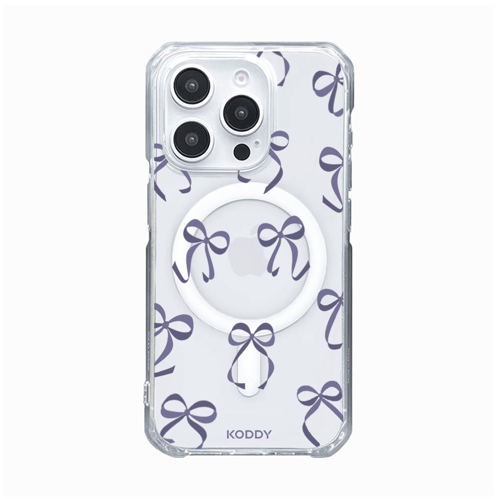 Violet Ribbon Bows Phone Case-KODDY aesthetic iphone case UK