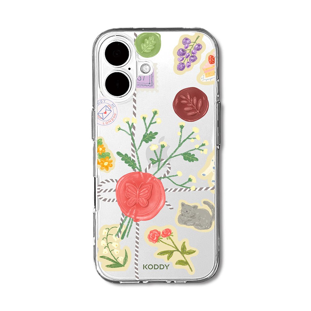 Wax Seal Gift Clear Phone Case-KODDY aesthetic iphone case UK
