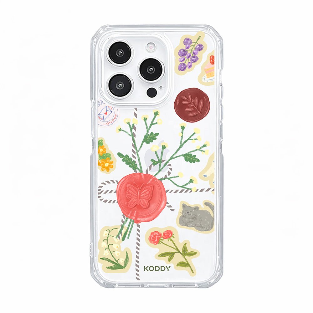 Wax Seal Gift Clear Phone Case-KODDY aesthetic iphone case UK