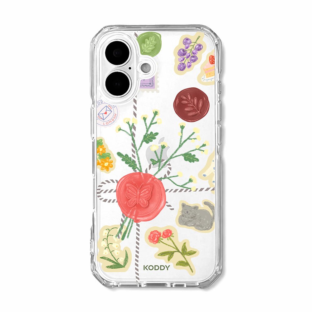 Wax Seal Gift Clear Phone Case-KODDY aesthetic iphone case UK