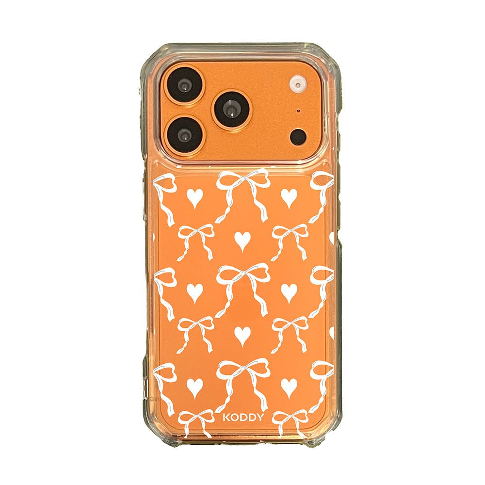 White Bows and Hearts Phone case-KODDY aesthetic iphone case UK