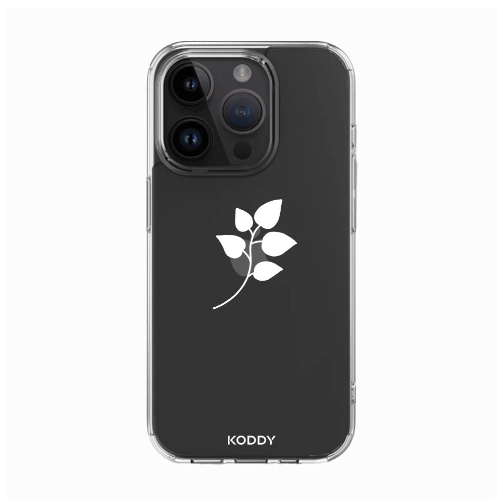 White Leaves Phone Case - KODDY