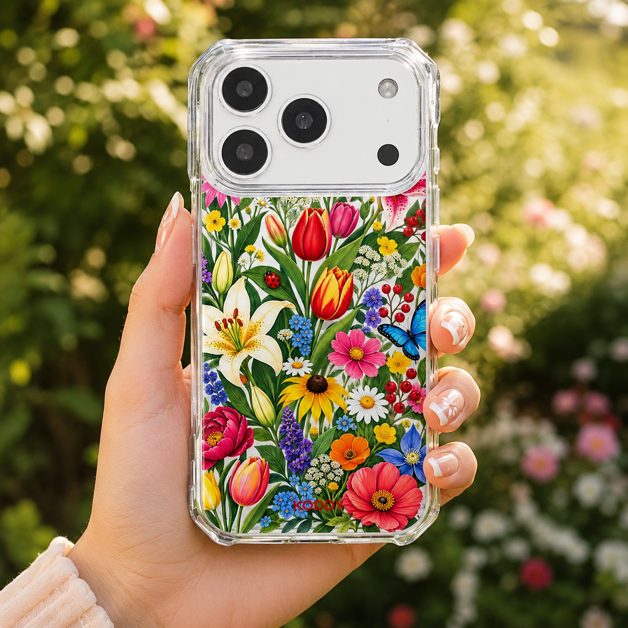 Wildflower and Butterfly Garden Phone Case-KODDY aesthetic iphone case UK