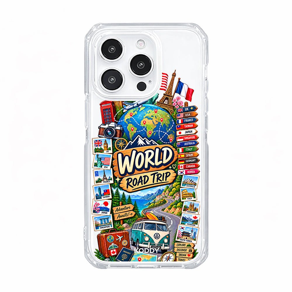 World Road Trip Travel Phone Case