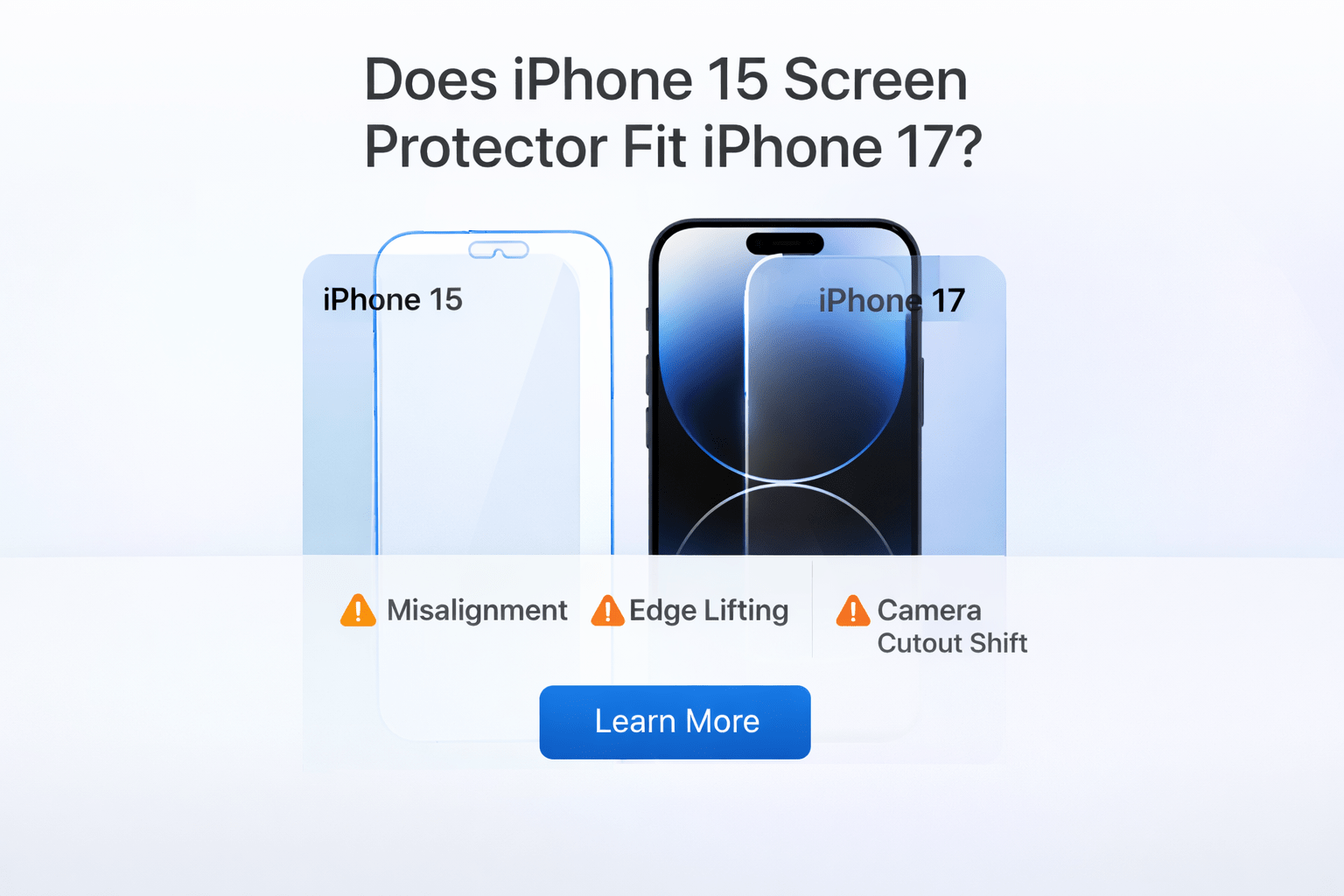 Does iPhone 15 Screen Protector Fit iPhone 17? (Full Compatibility Guide) - KODDY