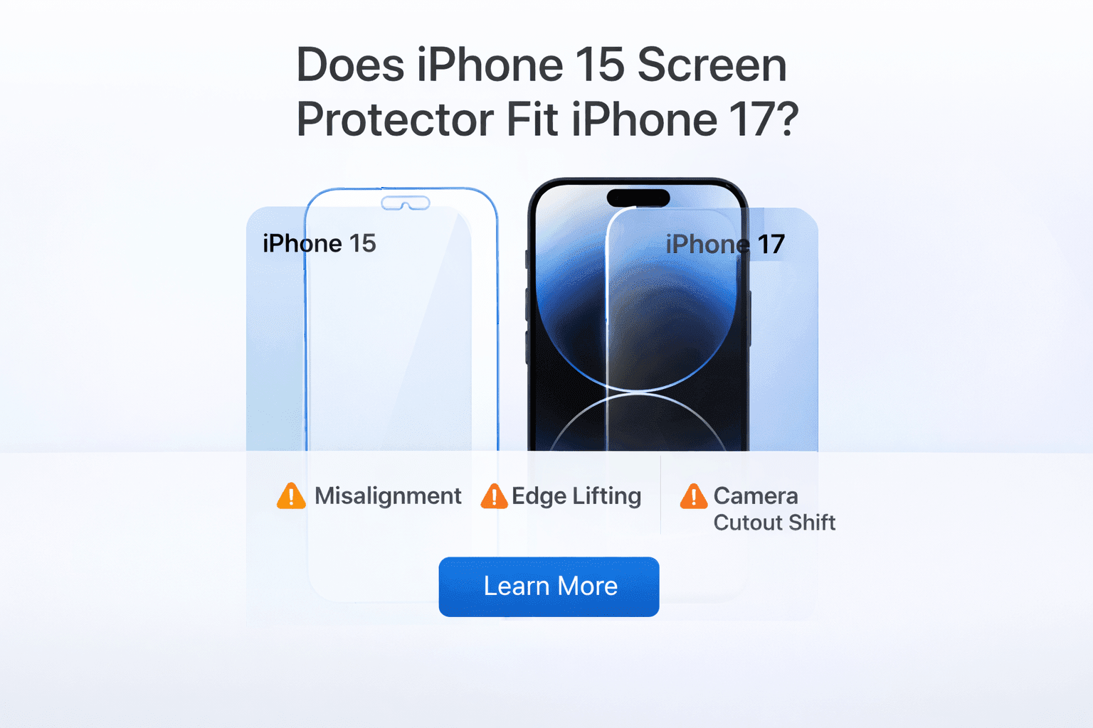 Does iPhone 15 Screen Protector Fit iPhone 17? (Full Compatibility Guide) - KODDY