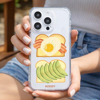Bacon Eggs and Avocado Toast Phone Case