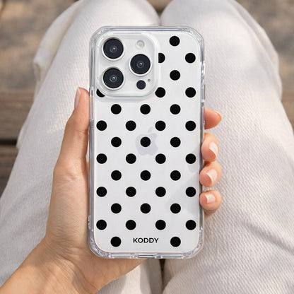 Black Polka Dot Bold Phone Case
