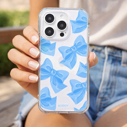 Blue Fluffy Ribbon Phone Case