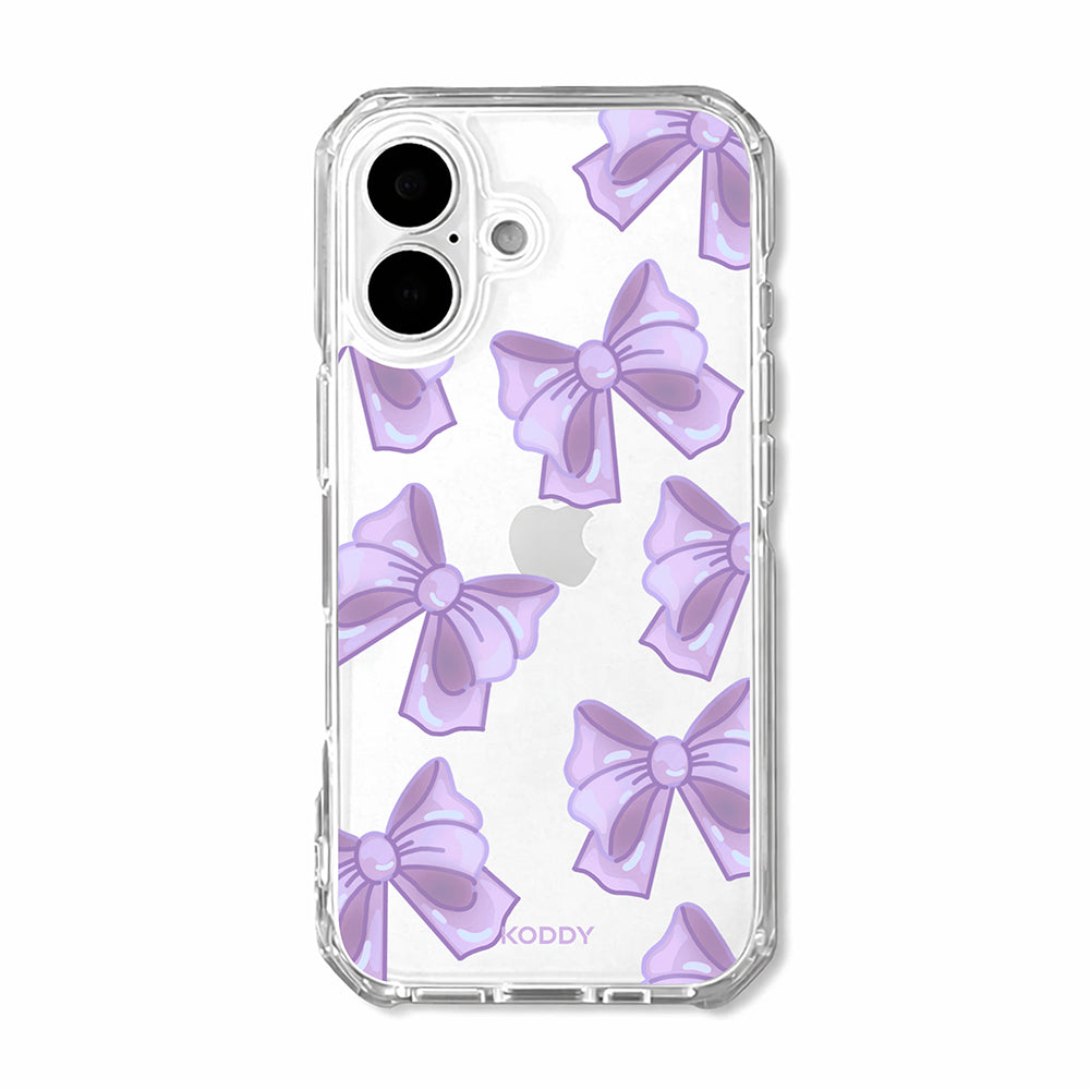 Cute Purple Fluffy Ribbon Bows Phone Case