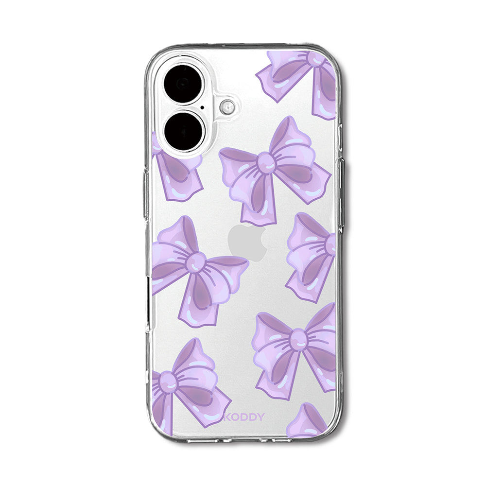Cute Purple Fluffy Ribbon Bows Phone Case