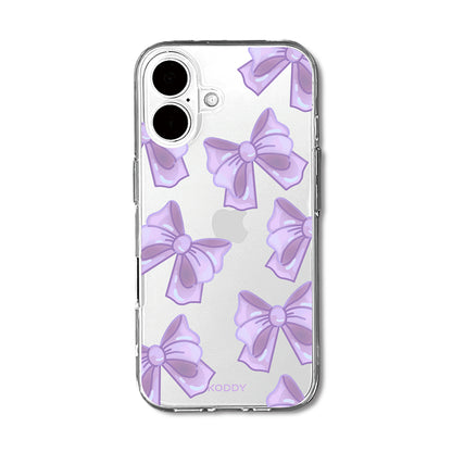Cute Purple Fluffy Ribbon Bows Phone Case