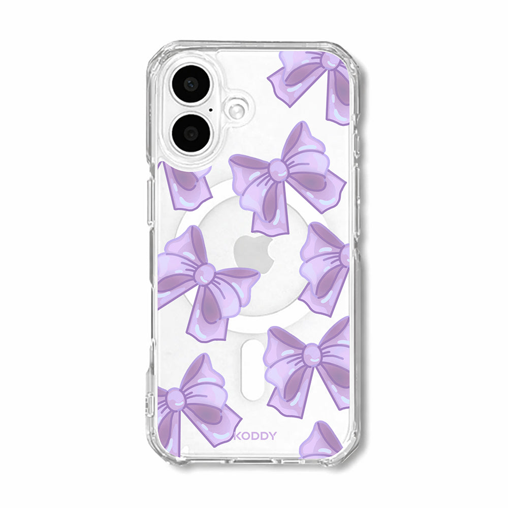 Cute Purple Fluffy Ribbon Bows Phone Case