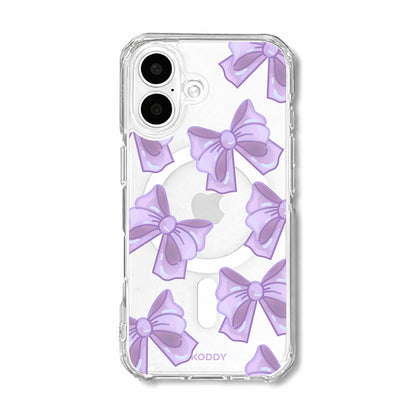 Cute Purple Fluffy Ribbon Bows Phone Case