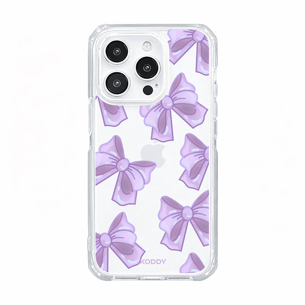 Cute Purple Fluffy Ribbon Bows Phone Case